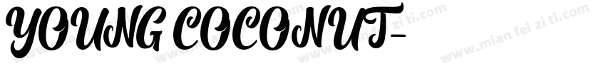 YOUNG COCONUT字体转换